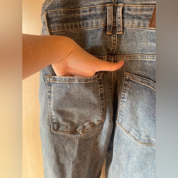 RVCA Foss Skinny Denim Overalls Size 27 - Picture 13 of 14